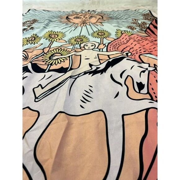 THE SUN Vintage Tarot XIX Tapestry 39” X 60” Wall Hanging Boho Home Decor NWOT - Picture 6 of 6